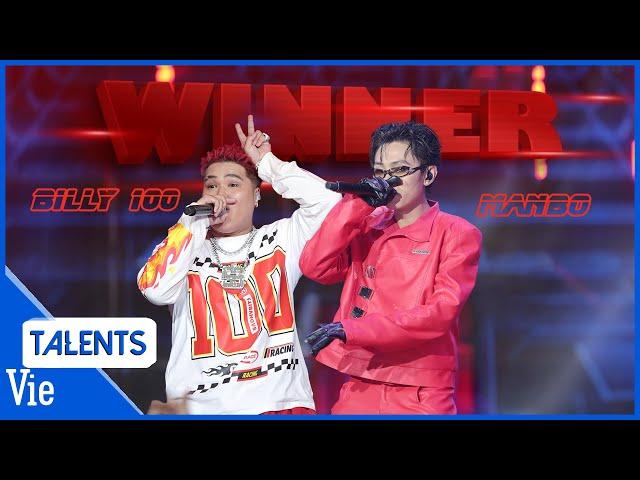 MANBO - Billy 100 kill the beat với WINNER, đốt cháy sân khấu | Rap Việt Live Stage