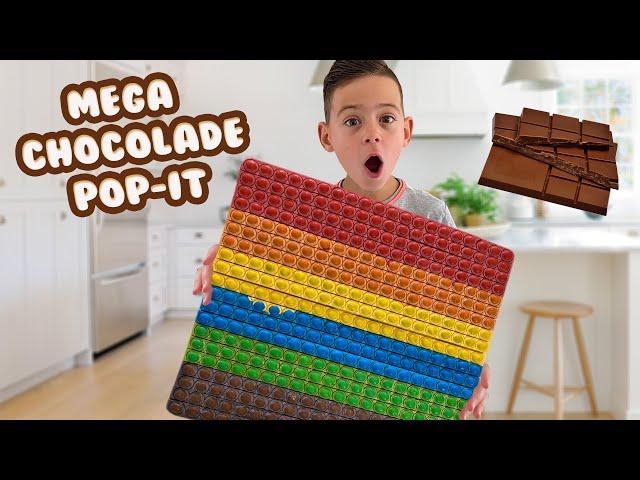 DE GROOTSTE CHOCOLADE POP-IT MAKEN !! - De Bakkertjes #586