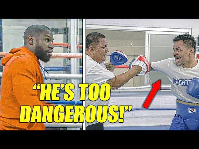 Floyd's SHOCKING REACTION to Manny Pacquiao's MONSTER TRAINING