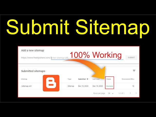 How to Submit Sitemap in Google Search Console | Generate and Submit Sitemap for Blogger