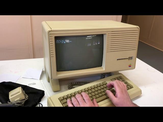 Copying a floppy to video on an Apple Lisa