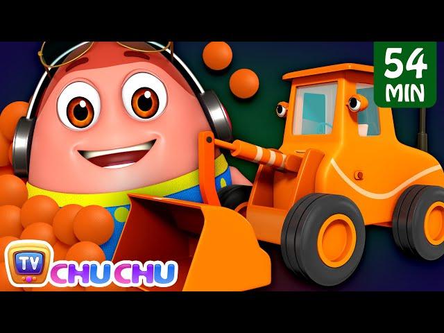 Learn Orange Color with Surprise Eggs Ball Pit Show + More Funzone Songs for Kids - ChuChu TV