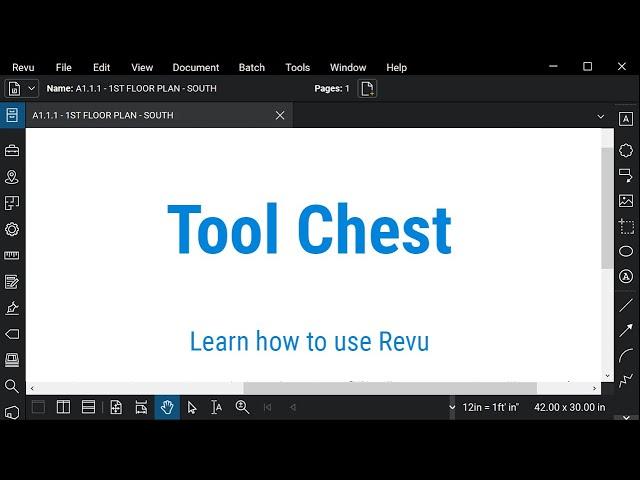 Bluebeam Revu: Tool Chest