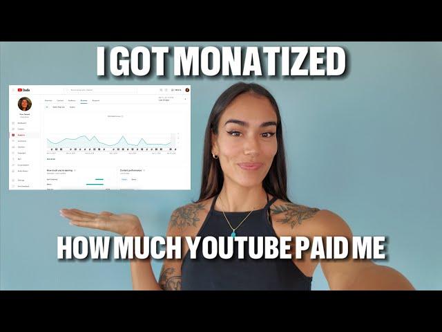 I GOT MONETIZED | How Much Money YouTube Paid Me As A Starting YouTuber 