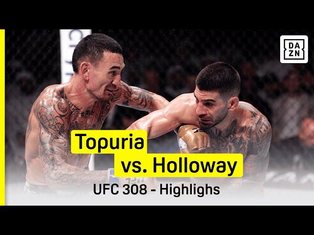 Ilia Topuria vs Max Holloway | UFC 308 | DAZN Highlights