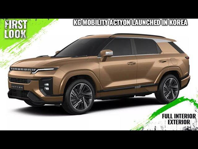 KG Mobility (SsangYong) Actyon SUV Launched In Korea - First Look - Full Interior Exterior