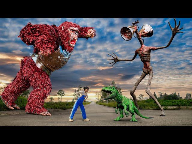 The Most REALISTIC Movies: Red Kong, Tank VS Evolution Of T-rex | Ultimate Showdown | Teddy Chase