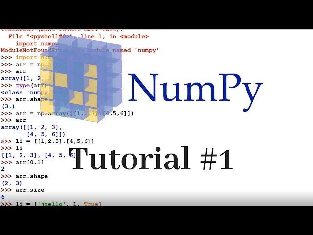 Numpy Tutorial - Introduction to  Arrays in Python