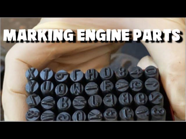 How to use Steel Stamps to Mark Engine Parts - Connecting Rods & Main Caps