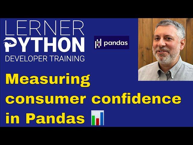 Measuring consumer confidence with Pandas