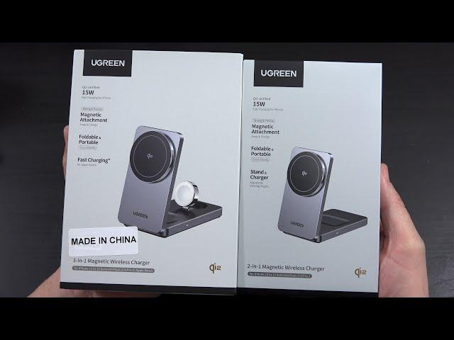 UGREEN MagFlow Qi2 15W 3-in-1 and 2-in-1 Charger Station Unboxing