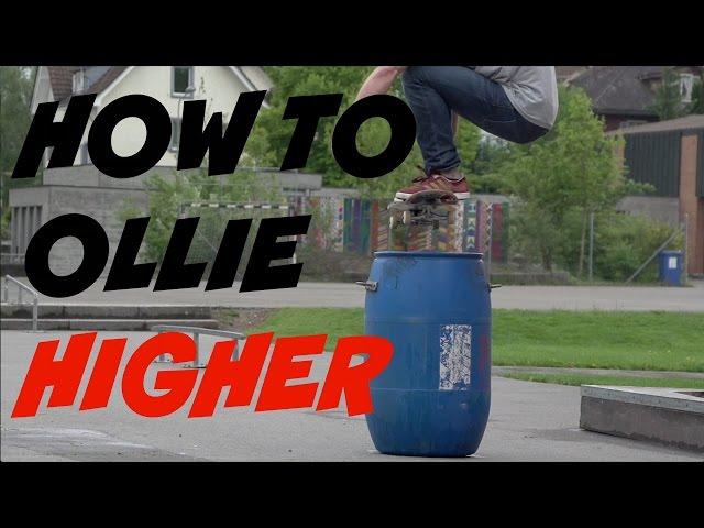 How to OLLIE HIGHER - SKATEBOARDING BASICS with Fabian Doerig