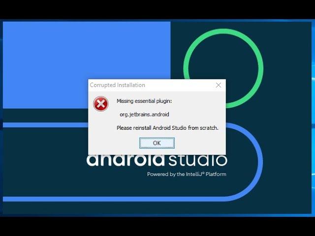 Fix Android Studio error: Missing essential plugin: org.jetbrains.android