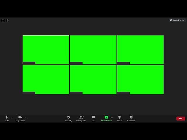 Zoom green screen - 6 Screens - free download