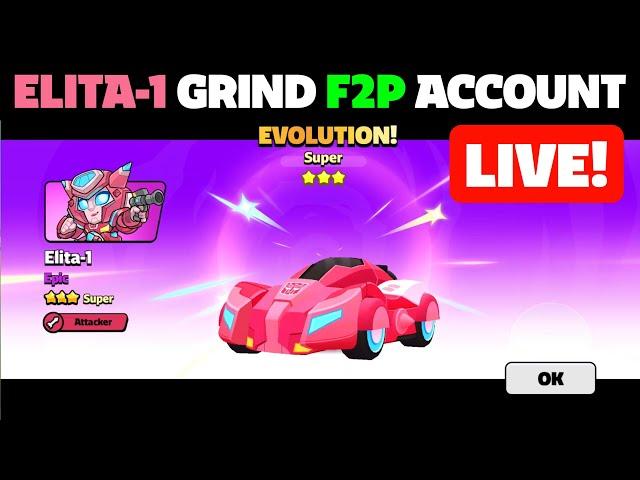 ELITA-1 ENERGON GRIND F2P ACCOUNT DAY 2 | Squad Busters LIVE !!