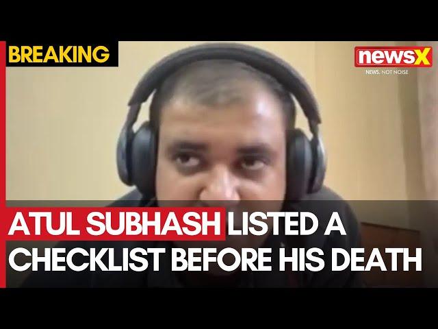 Atul Subhash Suicide: Atul Subhash Listed A Checklist Before His Death | Shocking Details Revealed