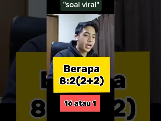 Soal Viral8:2(2+2) #mtk #matematika #shorts #challenge