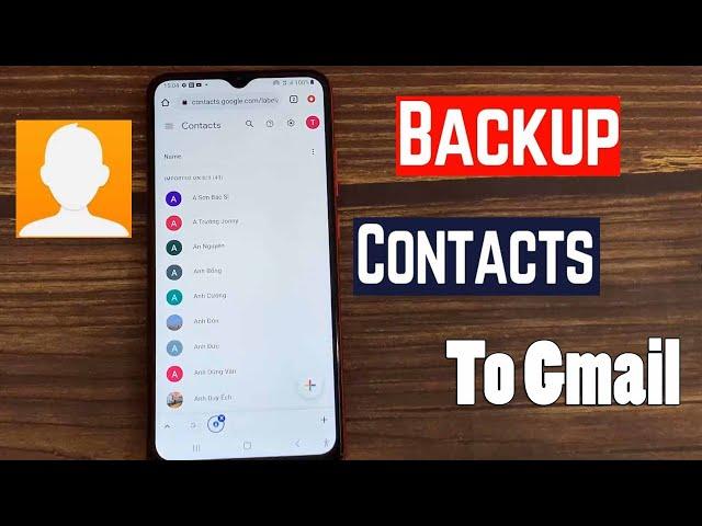 How to Backup Phone Contacts to Gmail (Android)