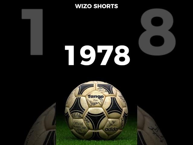 History of the World Cup Ball 1930 2022 #shorts