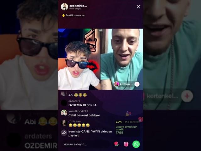 Tiktok Özdemirkol Canlı Yayında Kertenkele Mustafayla Kavga Ediyor