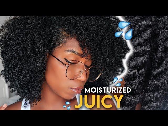 Moisturizing Natural Hair DETAILED - My Simple Routine | Type 4 Natural Hair