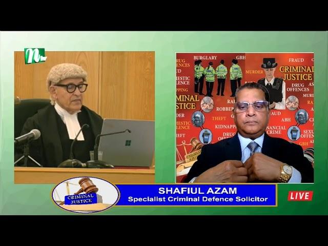 Solicitor Shafiul Azam, Azam & Co. Solicitors- Host, Criminal Justice TV show 10112024 S1