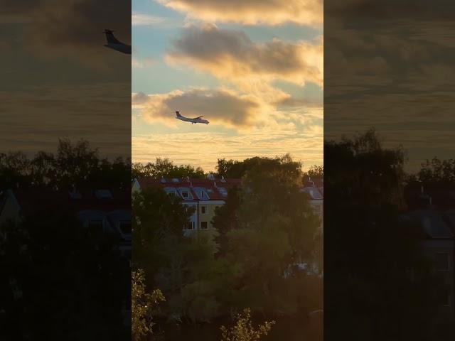 Magical moment  What a beautiful place to see the flights. Sweden, Stockholm