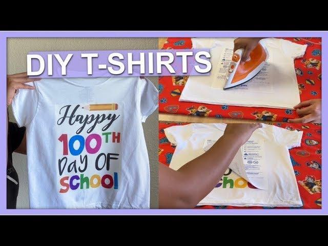 DIY T-SHIRTS USING AVERY IRON ON TRANSFER PAPER  FOR LIGHT FABRIC