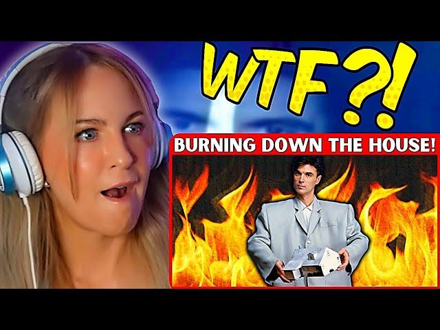 First Time Reaction Talking Heads - Burning Down the House