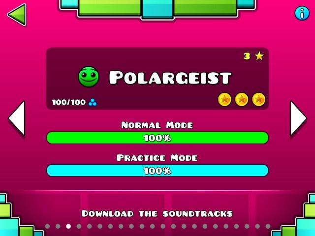 Geometry Dash Walkthrough - Level 3 (Polargeist) [ALL COINS]