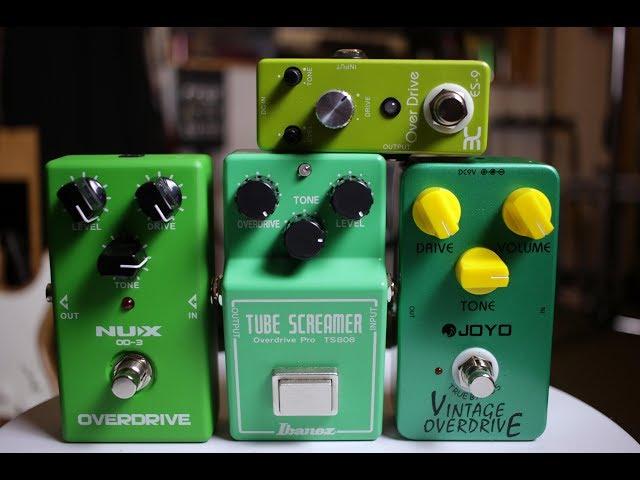 Tube Screamer Shootout - Ibanez TS808 vs 3 Clones. CLONES I SAY!