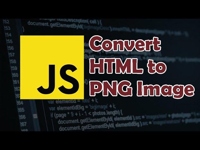 How to Download/Convert HTML to PNG Image