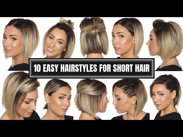 10 EASY HAIRSTYLES FOR SHORT HAIR | CHLOE BROWN