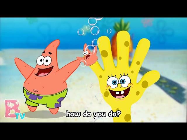 SPONGEBOB  FINGER FAMILY - Nursery Rhymes & Kids Songs