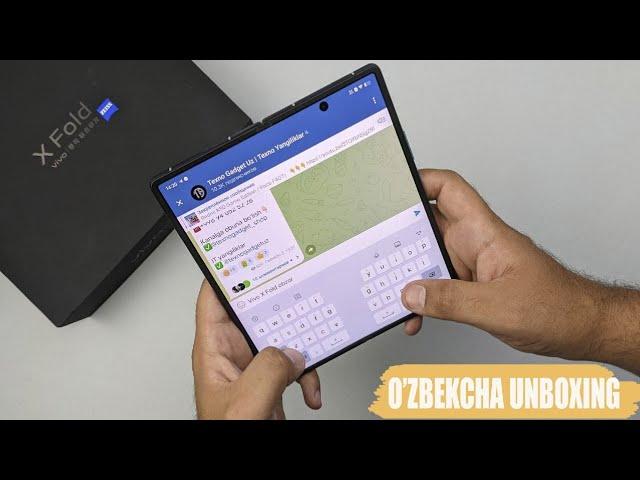 EGILADI, BUKILADI LEKIN SINMIDI - VIVO X FOLD| O'ZBEK TILIDA