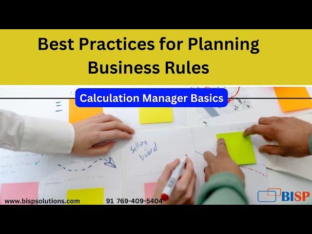 Business Rule | Best Practices for Planning Business Rules |  @bispsolutions