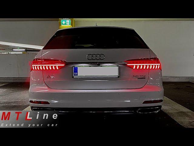 Audi A6 Avant, MY2020 - rear lights RS animation activation - vključitev RS animacije zadnjih luči