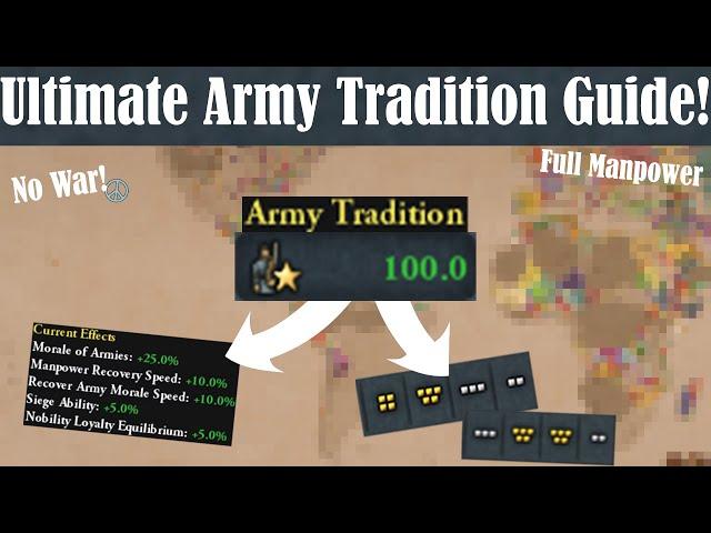 From 0 → 100 Army Tradition with NO WARS!  This is THE Army Tradition Guide for #eu4!