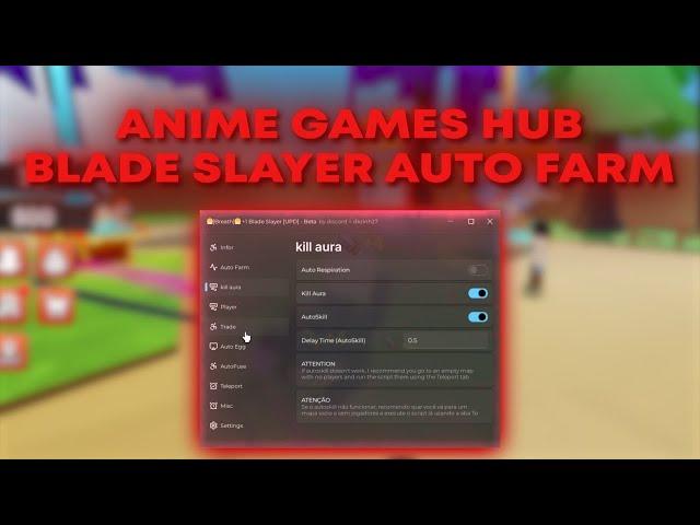 Roblox Blade Slayer Script Hub | Auto Farm | Kill Aura | Auto Egg | Mobile & PC