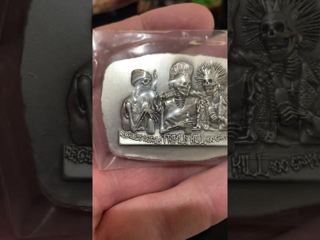 Reckless Metals 100 Gram Triple Kill Bar #silver #recklessmetals