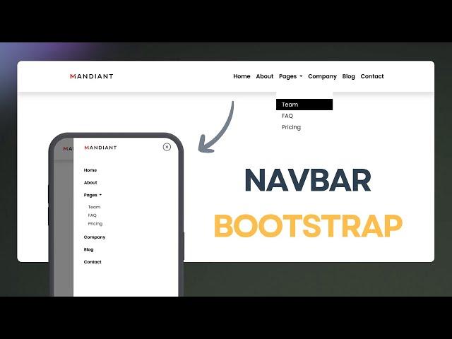 Navbar Using Bootstrap | Bootstrap 5 Responsive Navbar | Bootstrap 5 Navbar