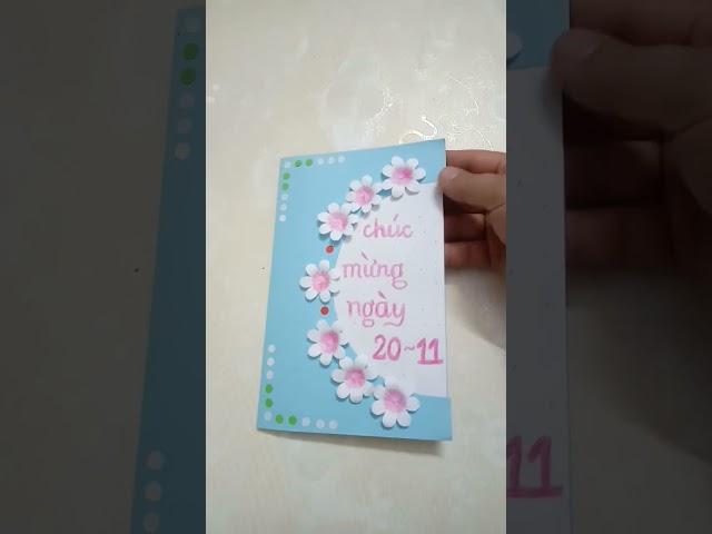 Teachers' day card| Tiep Doan DIY handmade