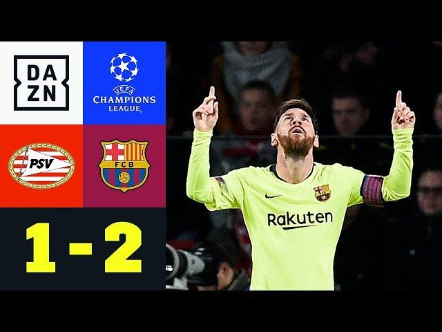 Barca Gruppensieger dank Lionel Messi: PSV - FC Barcelona 1:2 | Champions League | Highlights