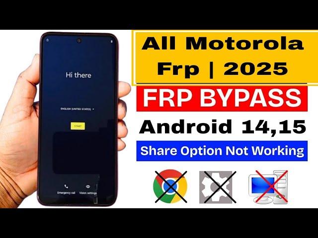 Android 14 , 15 - All Moto Frp Bypass 2025 | All Moto Google Account Bypass 2025 | #frpbypass