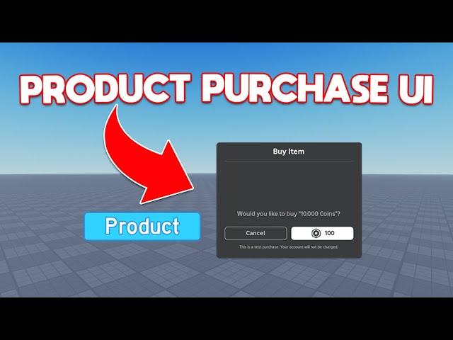 How to make a BUY PRODUCT GUI in Roblox Studio!