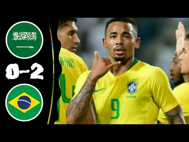 Saudi Arabia vs Brazil 0-2 All Goals & Extended Highlights 12-10-2018