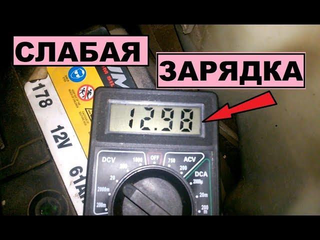 СЛАБАЯ ЗАРЯДКА? РЕШЕНИЕ ЗА 5 МИНУТ И ГЕНЕРАТОР БУДЕТ КАК НОВЫЙ!!!