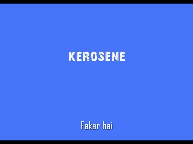 FaQat - 'KEROSENE'