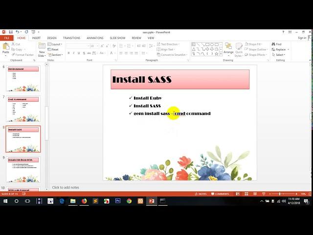 SASS part 03 - install ruby and sass