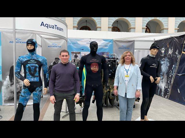 DiveShow 2023.Новинки от компании Aquateam - Гидрокостюмы Thor и Royalhunt в толщинах 3,5,7,9мм и ..